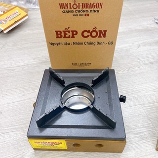 Bếp cồn Gang đế gỗ Vạn Lợi, Bếp cồn mini, dã ngoại đủ size