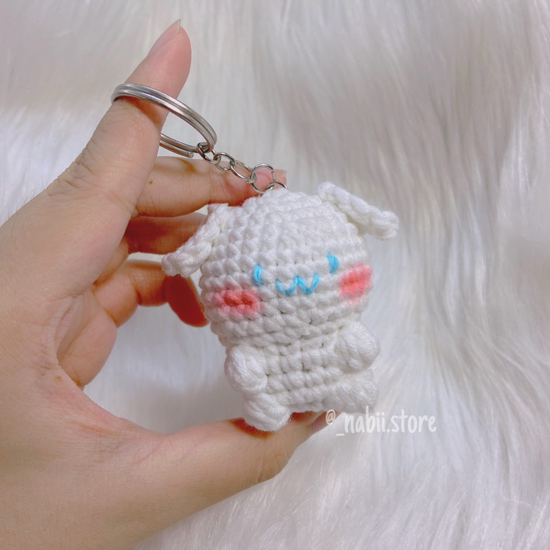 MÓC KHOÁ LEN CINNAMOROLL MINI FULL BODY