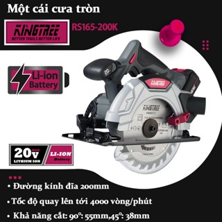 KingTree máy cưa đĩa Máy cắt gỗ, máy cưa gỗ cầm tay, lưỡi 165mm