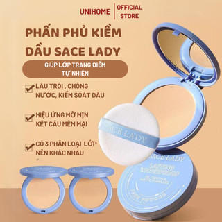 Phấn nền, phấn phủ kiềm dầu SACE LADY chống thấm nước, lâu trôi - 8g