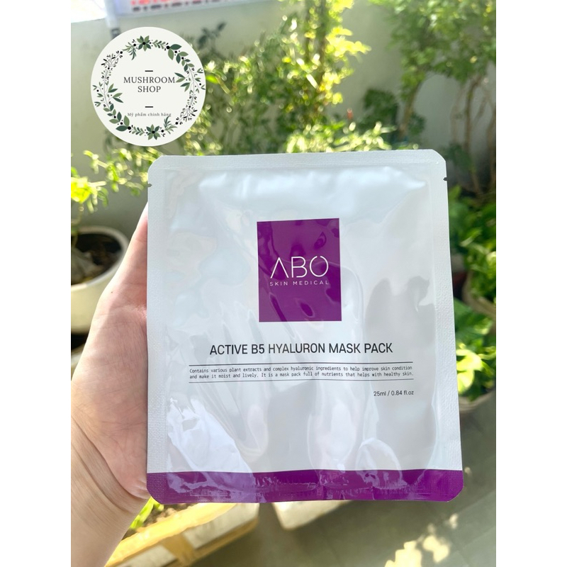 Mặt nạ cấp ẩm, căng mọng tế bào ABO active B5 Hyaluron