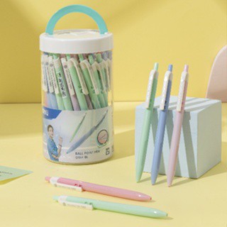 Hộp 50 chiếc bút bi Deli mực xanh