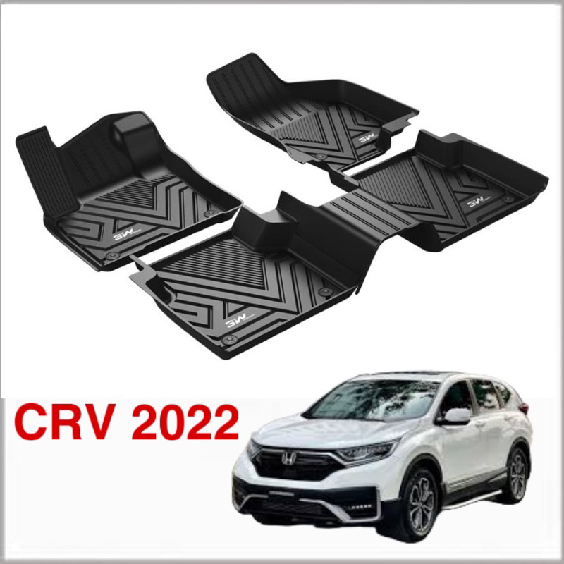 Thảm Lót Sàn Xe Honda CR-V 2017 đến 2022 hiệu Macsim mat, chất liệu nhựa TPE cao cấp, Sàn chống nước tuyệt đối