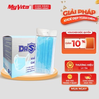 Khẩu trang y tế 4 lớp Dr.Safe MyVita kháng khuẩn, chống bụi mịn tiêu chuẩn ISO hộp 50 chiếc