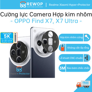 Dán Bảo Vệ Camera OPPO Find X7, Find X7 Ultra - Hợp Kim Nhôm, Miếng dán camera chống trầy xước, khoét lỗ Ống Kính