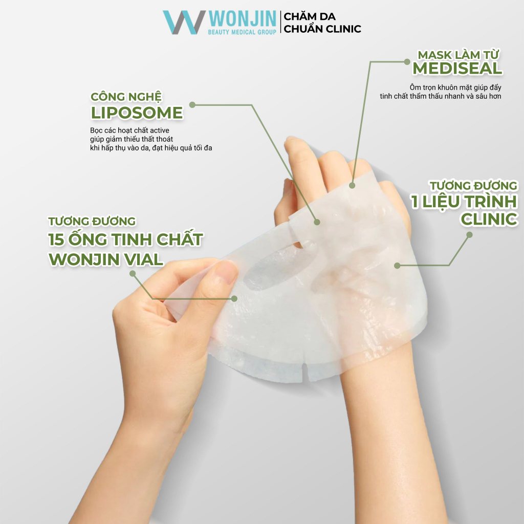 Combo 10 Mặt Nạ Wonjin Cấp Ẩm, Làm Dịu, Cung Cấp Collagen | BigBuy360 - bigbuy360.vn