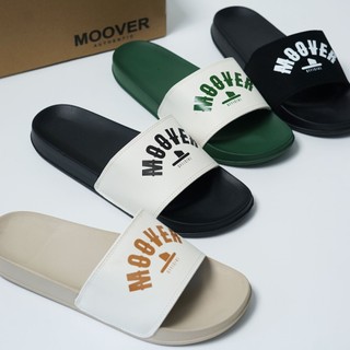 Dép quai ngang logo moover official. dép quai ngang đế eva cá tính, êm chân