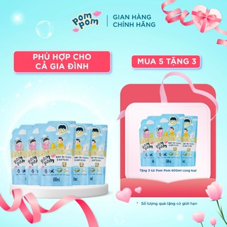  Nước Giặt Xả 2in1 Pom Pom Active Sạch Vi Khuẩn, Nấm Mốc, Làm Sạch Vết Ố Vàng, Vết Dâu Trên Đồ Lót