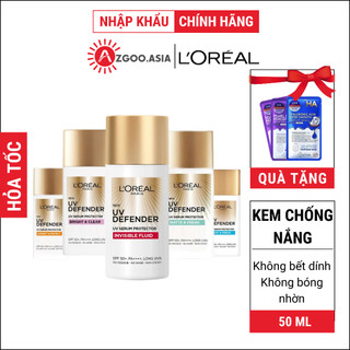  Kem Chống Nắng Loreal Paris Thoáng Da Mỏng Nhẹ 50ML (AZGoo phân phối chính hãng)