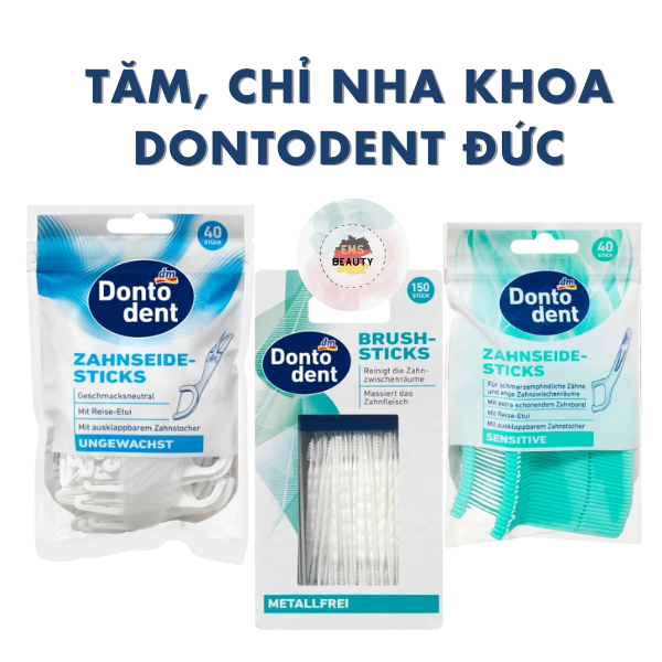 Tăm, Chỉ Nha Khoa Dontodent Đức, Chỉ Nha Khoa Sạch Kẽ Răng Nội Địa Đức, Tăm Nha Khoa