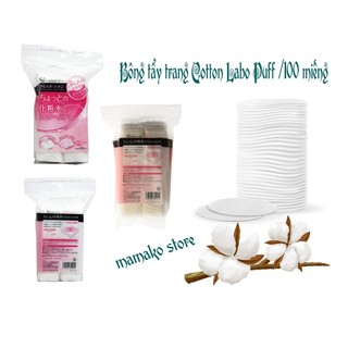 Bông tẩy trang Cotton Labo Puff /100 miếng