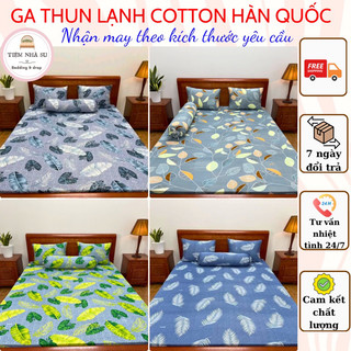 Ga giường in 3D thun lạnh Hàn Quốc siêu mát