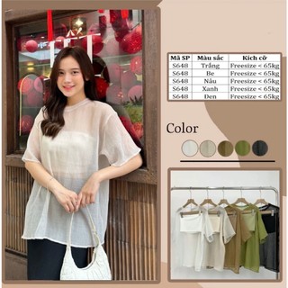 Set áo tơ nhăn cộc tay kèm quây - Retrostyle - Setaotococtay167_P0K47