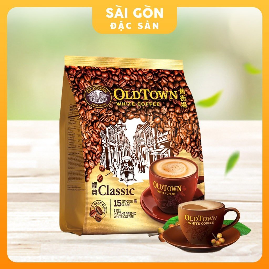  Cà phê OldTown White Coffee Cà Phê Trắng Malaysia Vị Classic 15 Gói x 35 G SÀI GÒN ĐẶC SẢN 