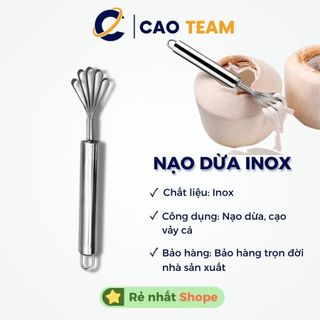 Dụng cụ nạo dừa sợi, đánh vảy cá đa năng bằng inox không gỉ dễ sử dụng rất tiện lợi
