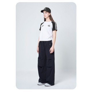 Áo thun phối tay ngắn dây rút bên hông lime orange - newcore t-shirt collection - lo23161403
