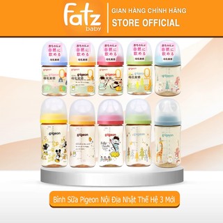 Bình Sữa Pigeon Nội Địa Nhật Thế Hệ 3 Mới -  Đủ size 160ml/240ml
