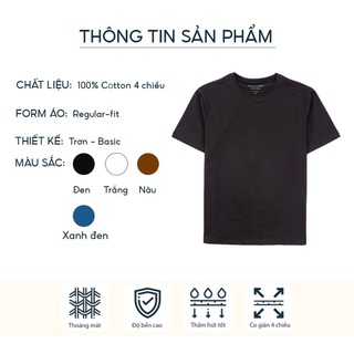 Áo thun trơn LIGUN BASIC Unisex Nam Nữ 100% Cotton Cao Cấp