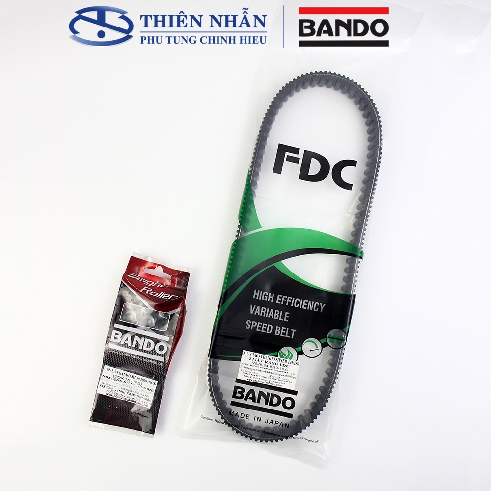 Combo Bi nồi Dây curoa BANDO FDC (2 mặt răng) xe SH 150 new (2020)