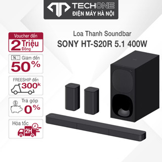 Dàn Loa âm thanh Soundbar Sony 5.1 HT-S20R (400W) Hàng Chính Hãng Mới 100% Bảo Hành 12 Tháng