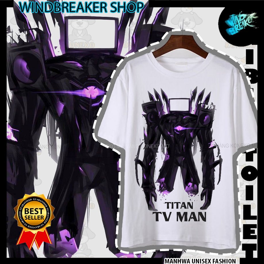 Áo Thun Titan TV Man Siêu Ngầu, TV Man Khổng Lồ, Đầu TV, Skibidi Toilet