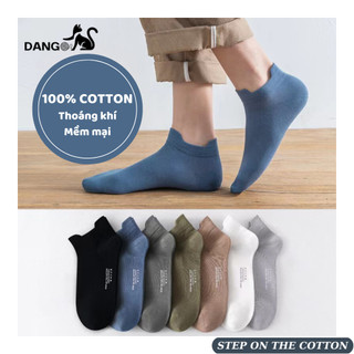 Tất (vớ) nam ngắn cổ thuyền cotton nguyên chất (có shopee video) thoái mái năng động Dango 654