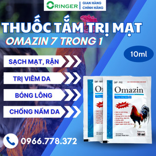 Thuốc Tắm trị mạt gà Omazin diệt ký sinh trùng, sạch mạt, nấm Giải pháp Trị Mạt Gà và Diệt Ký Sinh Trùng