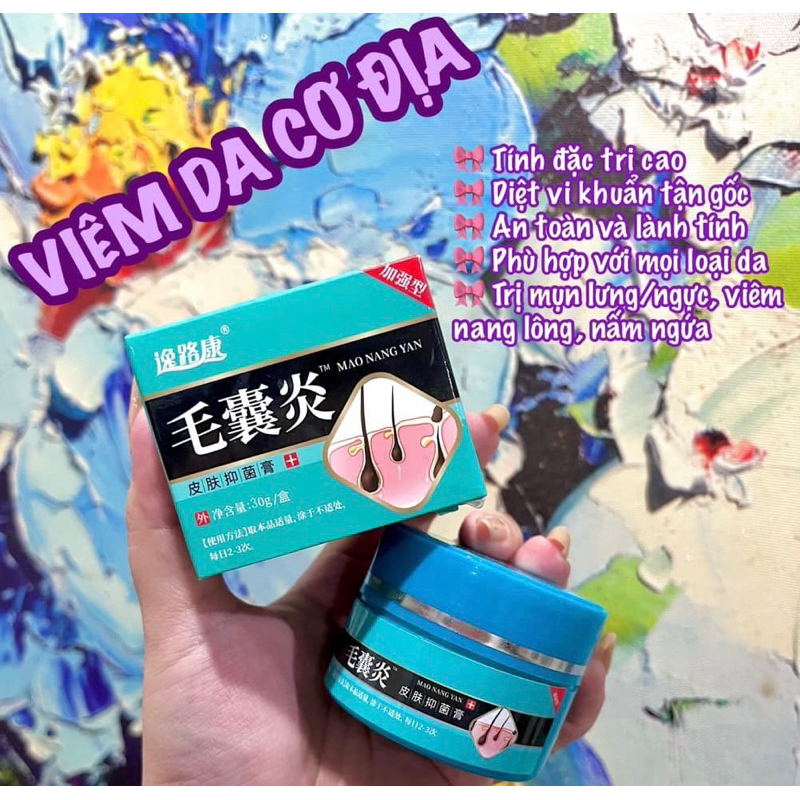Kem viêm nang lông, á sừng, 30gr đông y Trung Quốc(feedback ảnh cuối)