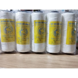 Bịch 5 cuộn Dây (Nhợ) thả diều, câu cá xây dựng hiêu con cá trọng lượng 1 cuộn 75gr và 150gr