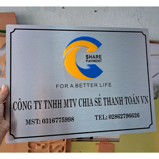 Bảng công ty ,bảng số nhà chất liệu alu-mica đa dạng, sản xuất nhanh chóng, bền đẹp