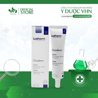 Kem Dưỡng Phục Hồi Da Cicaderm IVATHERM Giúp Làm Lành Tổn Thương, Ngăn Ngừa Hình Thành Sẹo Tuýp 40ml