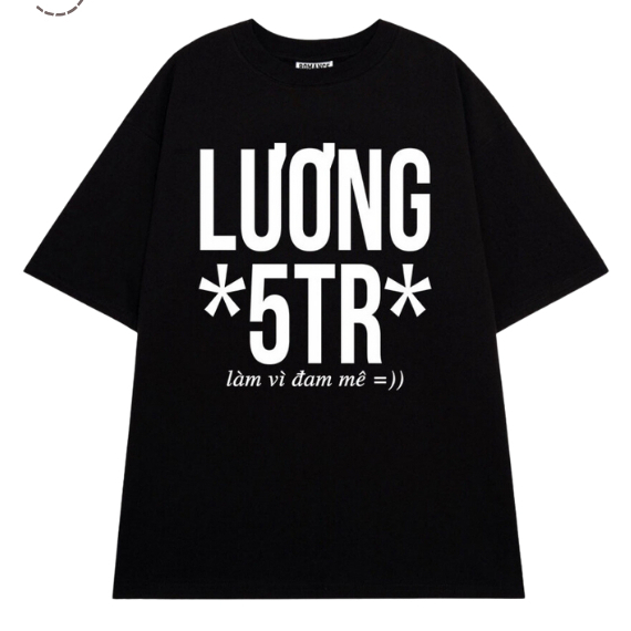 Áo lương 5 triệu 🎁 FREESHIP 🎁 áo thun lương 5 triệu - áo girl phố local brand form rộng