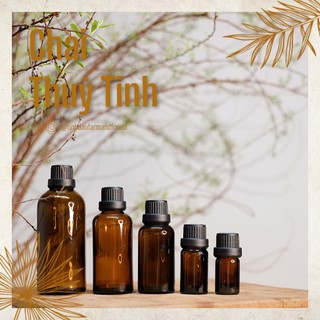 Chai thuỷ tinh tối màu đựng tinh dầu, serum... | dung tích 5ml, 10ml, 30ml, 50ml và 100ml | farm & forest