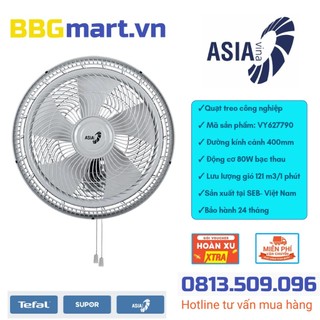 Quạt treo tường asia turbo plus vy627790 80w