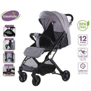 Xe đẩy em bé cao cấp Mastela 275, gấp gọn thông minh, siêu nhẹ, dễ dàng mang đi du lịch, đi máy bay