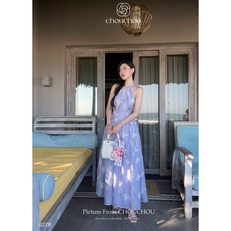 Đầm Yếm Voan Thêu Chouchou [Ảnh thật cuối]
