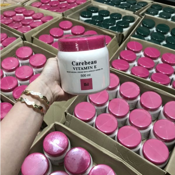 Kem body Carebeau vitamin E 500ml thái lan chính hãng