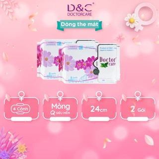 Băng vệ sinh thảo dược D&C Doctor Care ban ngày 24cm Combo 2 gói