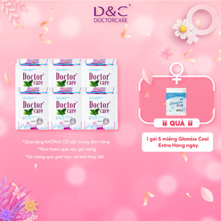 Băng vệ sinh thảo dược D&C Doctor Care hàng ngày 16 cm Combo 6 gói