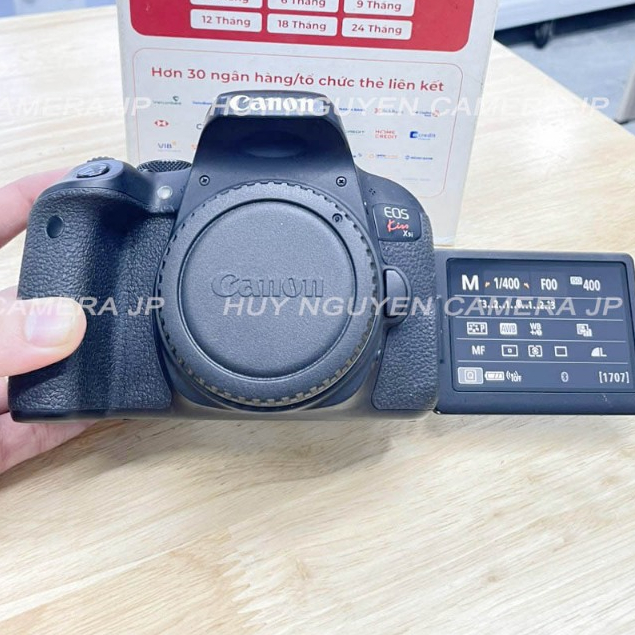 MÁY ẢNH CANON 800D ( kiss x9i ) ĐẸP 99% , có WIFI , CẢM ỨNG , ỐNG KÍNH CANON 18 55 STM đời cao. Quay