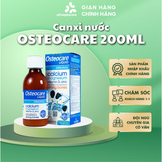 Olive Pharma Chính Hãng - Canxi Nước Osteocare Liquid 200 ml cho trẻ còi xương, bà bầu Vitabiotics Anh Chuẩn Hàng UK