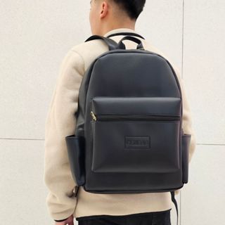 Balo da nam đi học balo da cao cấp chống nước ngăn bí mật dáng basic vừa laptop 15 6 inch BL29