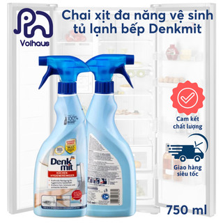  Chai xịt đa năng khử khuẩn 99,9%, vệ sinh, khử mùi hôi tủ lạnh và các bề mặt bếp hiệu quả Denkmit chai 750Ml