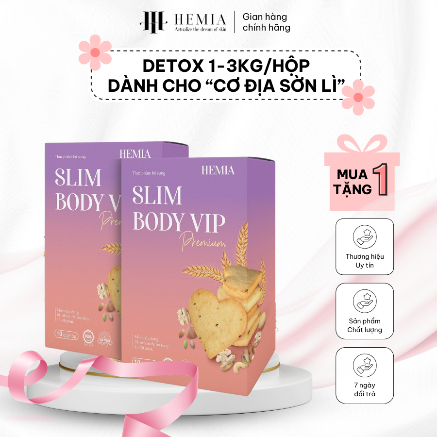 Ngũ cốc giảm cân, Bánh ngũ cốc HEMIA dành cho người sờn lỳ khó giảm muốn giảm cân Hộp 10 gói