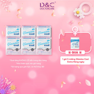 Băng vệ sinh thảo dược Glamiss Cool hàng ngày 15.5 cm Combo 6 gói