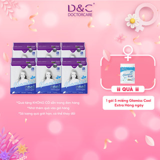 Băng vệ sinh thảo dược Glamiss Cool ban ngày 24.5 cm Combo 6 gói