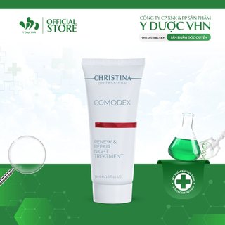 Kem Dưỡng Ẩm Ban Đêm Comodex Renew & Repair Night Treatment CHRISTINA Giúp Phục Hồi Chuyên Sâu, Tái Tạo Da Dầu Mụn 50ml