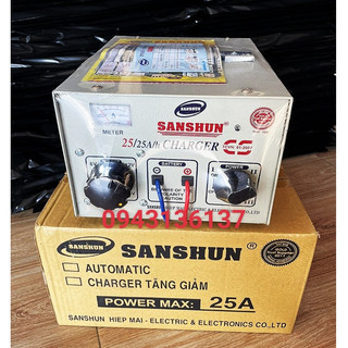 Máy sạc bình ắc quy Sanshun 25A - 6V/12V/24V