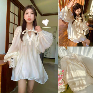 ✌️đầm baby doll xô thêu cổ sen