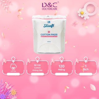  Bông tẩy trang Slisoft cotton không dệt, mềm mịn an toàn cho da